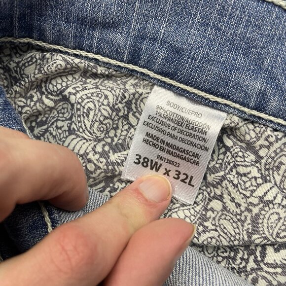 Cody James Jeans Men 38 x 32 Blue Denim Renegade Stretch Bootcut Western Cowboy - Picture 6 of 11